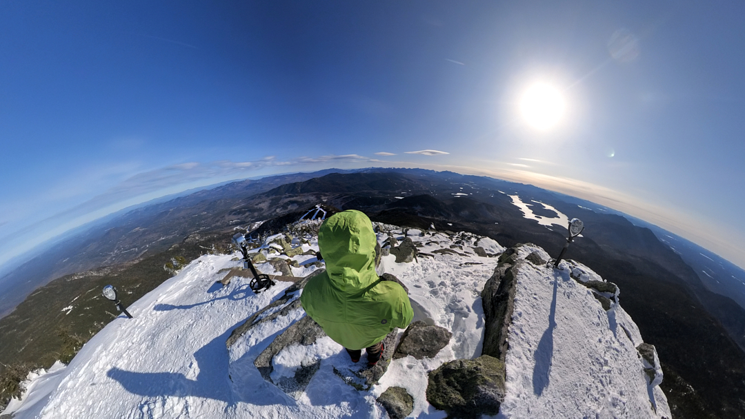 360 selfie from Whiteface summit