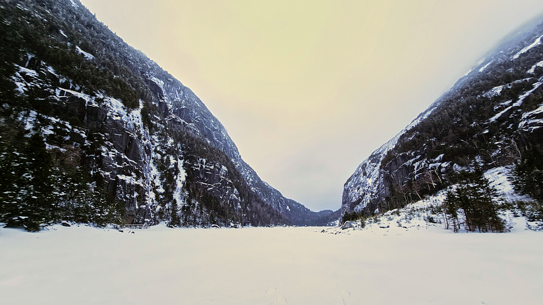 Walking on Avalanche Lake